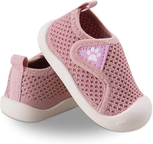 Charrost Toddler Baby Girl Boy First Walking Shoes Checkered Sneakers Sizes 3/4/5/6/7/8T. Soft, Cute,Flexible for First Walkers. Non-Slip, Slip On, Wide Toe Box Indoors Outdoors in Saudi Arabia