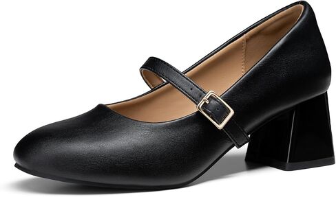 Trary Mary Jane Shoes Women, Chunky Mary Janes Heels for Women Shoes Dressy Casual, Dress Shoes for Women Block Heels Closed Toe Mary Jane Pumps in Saudi Arabia