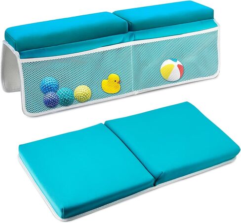 Baby Bath Kneeler and Elbow Rest Pad Set, Bathtub Kneeling Pad for Toddler, Baby Accessories for Bath, Relieve Your Knees and Elbows in Kuwait