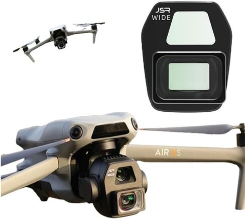 مرشح عدسة بزاوية واسعة لـ DJI Air 3S، نطاق التصوير 0.75 X / 110 درجة مقاوم للماء، مقاوم للزيت in Kuwait