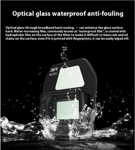 مرشح عدسة بزاوية واسعة لـ DJI Air 3S، نطاق التصوير 0.75 X / 110 درجة مقاوم للماء، مقاوم للزيت in Kuwait
