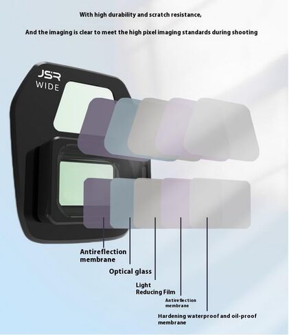 مرشح عدسة بزاوية واسعة لـ DJI Air 3S، نطاق التصوير 0.75 X / 110 درجة مقاوم للماء، مقاوم للزيت in Kuwait