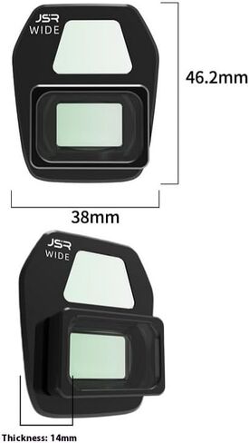 مرشح عدسة بزاوية واسعة لـ DJI Air 3S، نطاق التصوير 0.75 X / 110 درجة مقاوم للماء، مقاوم للزيت in Kuwait