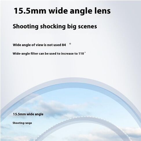 مرشح عدسة بزاوية واسعة لـ DJI Air 3S، نطاق التصوير 0.75 X / 110 درجة مقاوم للماء، مقاوم للزيت in Kuwait