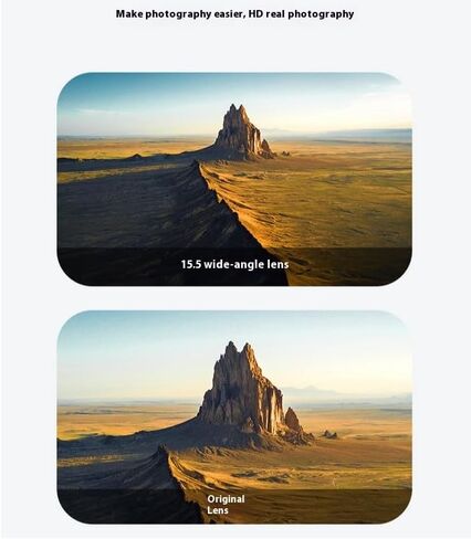 مرشح عدسة بزاوية واسعة لـ DJI Air 3S، نطاق التصوير 0.75 X / 110 درجة مقاوم للماء، مقاوم للزيت in Kuwait