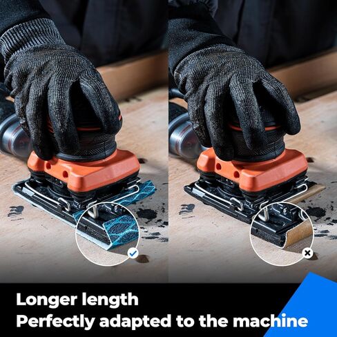 ورق صنفرة 1/4 ورقة من Toolant، ورقة صنفرة على شكل ماسي 400 حبيبة لأعمال النجارة، حجم 4.5 بوصة × 5.7 بوصة (50 حزمة) خطاف وحلقة داعمة لصنفرة النخيل in Kuwait