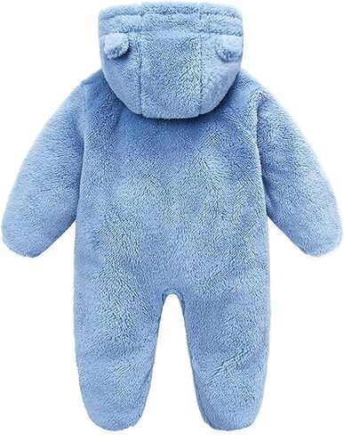 CAHL&FAUO Newborn Baby Fleece Romper Infant Onesie Warm Jumpsuit Toddler Outfit in Saudi Arabia