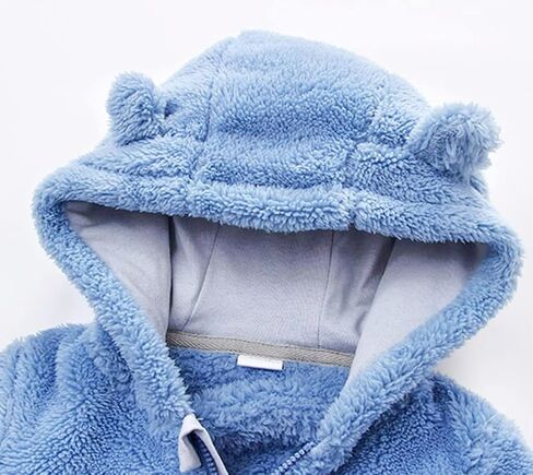 CAHL&FAUO Newborn Baby Fleece Romper Infant Onesie Warm Jumpsuit Toddler Outfit in Saudi Arabia