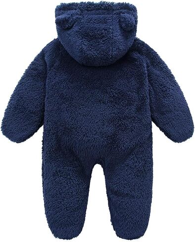 CAHL&FAUO Newborn Baby Fleece Romper Infant Onesie Warm Jumpsuit Toddler Outfit in Saudi Arabia