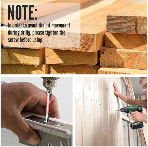 Canitu 17Pcs Colorful Self Centering Drill Bit Set 1/4" Hex Shank VIX Bit,5/64-1/4" Quick Change Hinge Center Drill Bits with 1 Hex Key & 8 Drill Bits for Woodworking Metal Wood Cabinet Window Door in Saudi Arabia