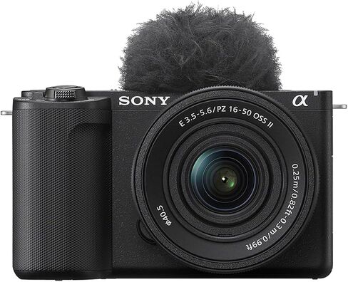 Sony Alpha ZV-E10 II Mirrorless Camera with E PZ 16-50mm f/3.5-5.6 OSS II Lens, Black, Bundle with 64GB Memory Card, 40.5mm Filter Kit and Shoulder Bag in Saudi Arabia