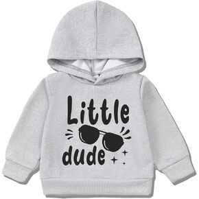 NZRVAWS Toddler Baby Boy Clothes 12 18 24 Months Long Sleeve Hoodie Sweatshirt Fall Winter 1-6T Little Boy Outfits