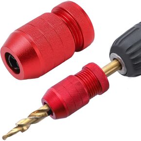 Adjustable Drill Stop Collar, Aluminum Alloy Wood Drill Bit Depth Stop, Applicable Size Range 15/64"-7/16" (6-11mm), Drill Depth Stop for Drill Bits