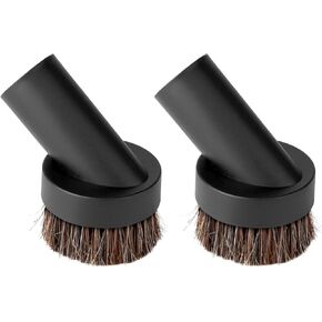 Lamoutor 2Pcs Soft Bristle Vacuum Brush Round Brush Vacuum Attachment Universal Vacuum Dust Brush for Most Vacuum Cleaners Accessories