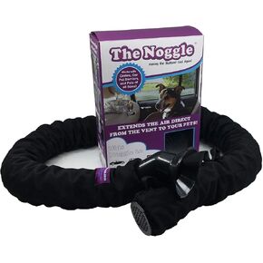 NOGGLE The Making The Backseat Cool Again - Quick & Easy to Use Car Travel Accessories for a Comfy Ride Summer or Winter-Air Vent Extender Hose Directs Cool or Warm Air to Your Pets- 10ft, Black Ice