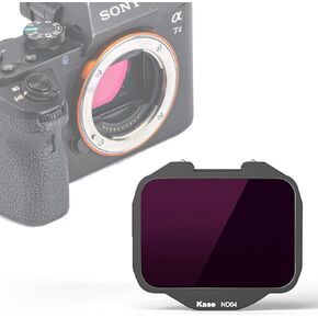 Kase Clip-in ND64 ND1.8 6 Stops Filter,Built-in Camera ND Filter Optical Glass for Sony Alpha Camera A7/A7 II/A7 III/A7R/A7R II/A7R III/A7R IV/A7S/A7S II/A7S III/A9/A9 II/FX3