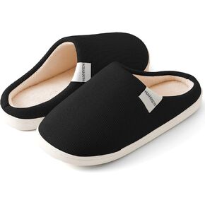 HUXMEYSON Slippers for Women, Womens Slippers Indoor Outdoor with Memory Foam, Cozy & Warm House Slippers for Woman with Anti-Slip Rubber Sole