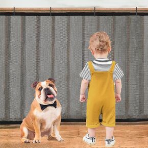 Banister Guard for Baby - 10ft x 3ft Balcony Netting for Pets, Stair Netting Child Safety Net, Stair Railing Proof Mesh for Kids, Dogs, Cats White