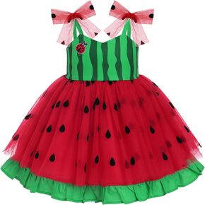Toddler Kids Baby Girls Holiday Tulle Tutu Birthday Party Dress Sleeveless Spaghetti Straps Dresses