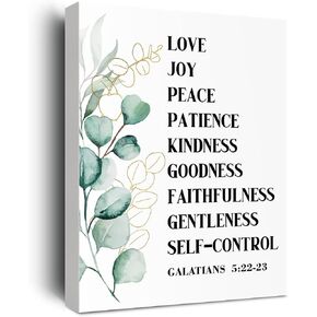Inspirational 10 Commandments Wall Art, Bible Verses Wall Decor, Christian Wall Decor, Bible Verse Scripture Print Framed Canvas Painting Christian Prayer Living Room Bedroom Office Church Decor