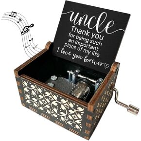 Birthday Gifts for Brother Thank You for Being Such an Important Piece of My Life Wood Music Boxes for Big Brother Gifts Vintage Hand Crank Music Box U R My Sunshine Wooden Music Box - JRM636