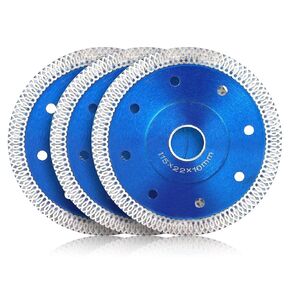 SUNJOYCO 4.5in Diamond Saw Blades, 3PCS Diamond Tile Blade Cutting Wheel 4 1/2 inch for Angle Grinder Porcelain Tile Concrete Ceramic
