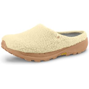Topo Athletic Women's Revive Lightweight Comfortable 3MM Drop Recycled Fleece Natural Recovery Shoes, Everyday Wear Slippers
