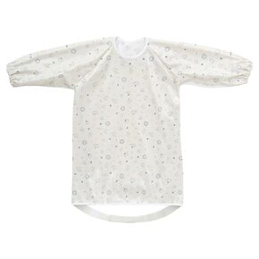 Little Dimsum Baby&Toddler Weaning Smock Bib, Attaches to High chair, Waterproof Long Sleeve Feeding Smock