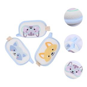 Ipetboom 3pcs Cotton Baby Bath Sponge, Kids Bath Sponges for Infants Babies Men Women Delicate Skin Absorbent Bath Shower Sponge super soft exfoliating bath sponge
