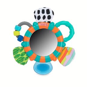 Nuby Look-at-Me Mirror Teether Toy, Colors May Vary