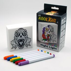 IQ Zoolight DIY Create Your Own Coloring Night Light Craft Kit - Tyrannosaurus (ZNTY)