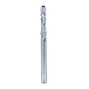 ZUQ | 1/4" Compression Flush Trim Router Bit, 1-1/2" Cutting Height, 1/4"-Shank, Solid Carbide, Uncoated (Bright), Pattern Template Bit for Smooth Cuts on All Wood Types | Z80B-1302 (1/4" * 1-1/2")
