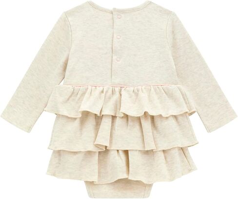 GUESS Baby Girls' Eco Interlock Long Sleeve Dress Bodysuit in Saudi Arabia