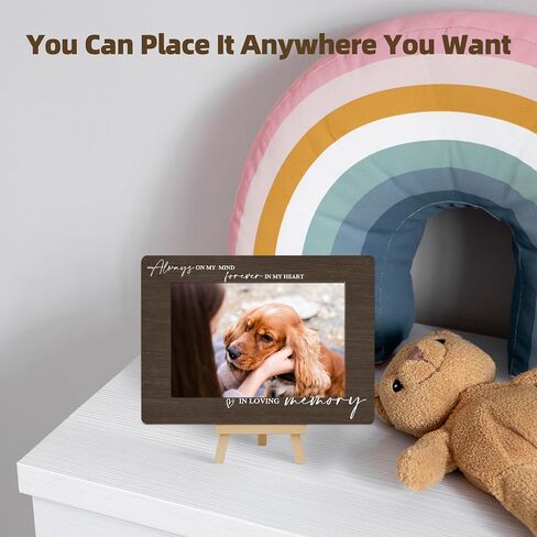 Bear Balloons Photo Frame, Me & My Brother Wooden Picture Frame with Easel, 4x6 Photo Insert, Newborn Gifts, Nursery Decor - A07 in Saudi Arabia