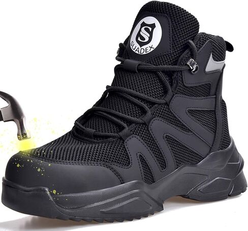 SUADEX Steel Toe Boots for Men Waterproof Work Construction Boots for Women Indestructible Safety Boots in Saudi Arabia