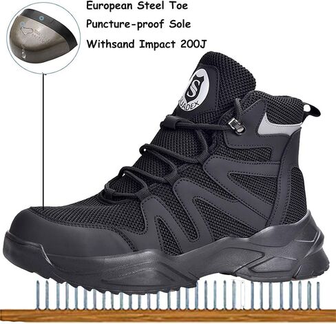 SUADEX Steel Toe Boots for Men Waterproof Work Construction Boots for Women Indestructible Safety Boots in Saudi Arabia