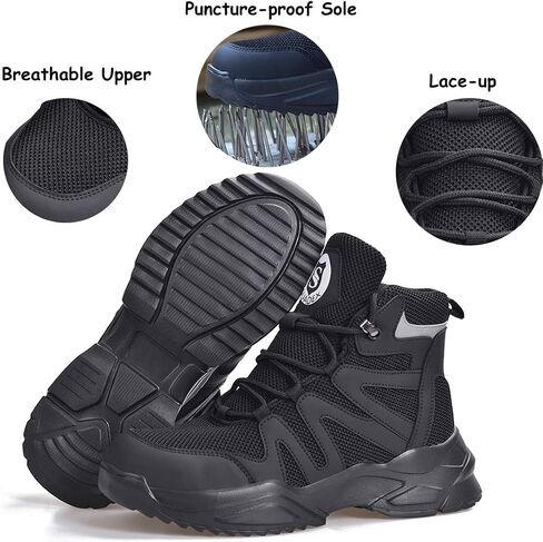 SUADEX Steel Toe Boots for Men Waterproof Work Construction Boots for Women Indestructible Safety Boots in Saudi Arabia