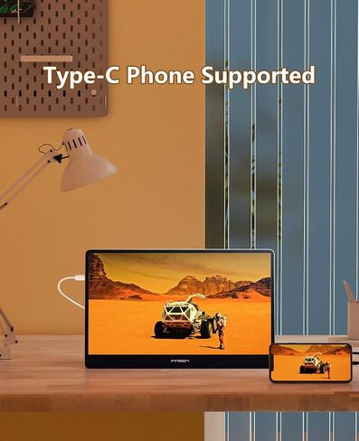 INNOCN 15.6 inch OLED 4K Portable Monitor USB Type C External Monitor for Laptop PC Mac Tablet PS4 Xbox Switch in Kuwait