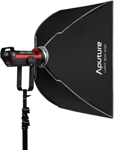 Aputure Light Box 6090 مستطيل Softbox مع شبكة للصور الفوتوغرافية للمنتج تصوير فيديو لـ Amaran 60c/60x 200/100d، Aputure LS 300d II 300x 600d pro 120d ii LED ضوء الفيديو (60x90) in Kuwait