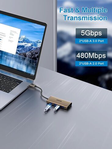 QGeeM USB C Hub Ethernet,9-in-1 Docking Station with 4K HDMI,Card Reader,100W PD, USB 3.0/2.0, Gigabit Ethernet,USB C Dock Compatible with iPhone 15/Mac Book/Dell/HP/Steam Deck and More-Classic Gray in Saudi Arabia