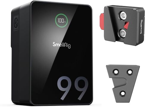 SMALLRIG V Mount Battery, 99Wh / 6800mAh V Mount Battery with 100W Output, 2.5H Full Charge, PD 3.0 Fast Charging, for Filmmakers, Cameras, Camcorders, Phones, Monitors, Video Lights in Saudi Arabia