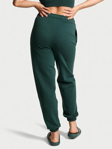 Victoria's Secret Ivy Fleece Campus Sweatpants Pure Black in Saudi Arabia