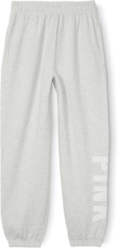 Victoria's Secret Ivy Fleece Campus Sweatpants Pure Black in Saudi Arabia