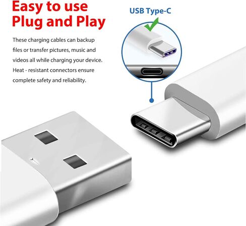 Wall Charger for AirPods 4 4th,AirPods Max 2024 Headphone,AirPods Pro 2/2nd 2023 Earbuds, Arlo Essential 2K Camera (2nd Generation),Ring Spotlight Cam Plus/Cam Pro Charging Power Cord USB C Cable in Kuwait