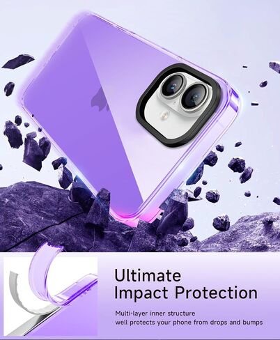 Neon Clear Case for iPhone 16 Pro with Screen Protector + Camera Lens Protector, Women Cute Vibrant Phone Case Accessories, Soft Silicone Protective Cover Cases for iPhone 16pro 6.3inch in Saudi Arabia