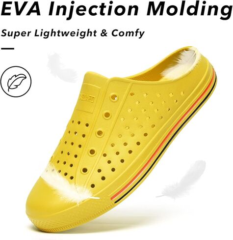 SAGUARO Women's Men's Garden Clogs Shoes Casual Slippers Unisex Quick Drying Sandals Summer Anti-Skid Beach Shoes in Kuwait