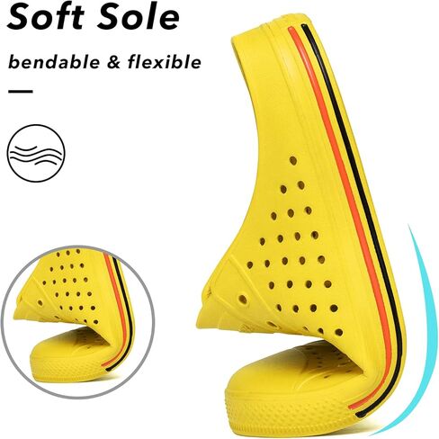 SAGUARO Women's Men's Garden Clogs Shoes Casual Slippers Unisex Quick Drying Sandals Summer Anti-Skid Beach Shoes in Kuwait