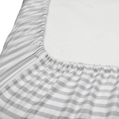 Crib Fitted Sheet by Pure Bamboo - Genuine 100% Organic Viscose Derived from Bamboo, Luxuriously Soft, Ultimate Cooling, Fits Standard Size Crib Mattress (Pink) in Saudi Arabia
