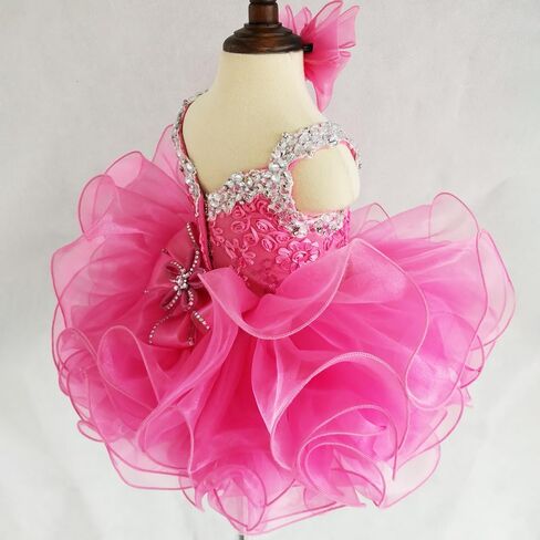 Jenniferwu Infant Toddler Baby Newborn Little Girl's Pageant Party Birthday Dress Beaded Dress in Saudi Arabia