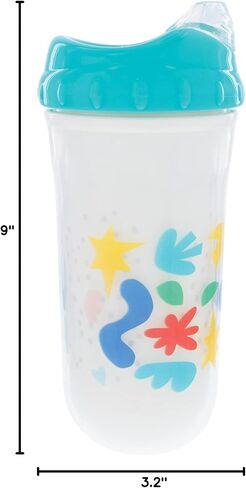 Nuby 9 oz No-Spill Insulated Cool Sipper, Teal in Saudi Arabia